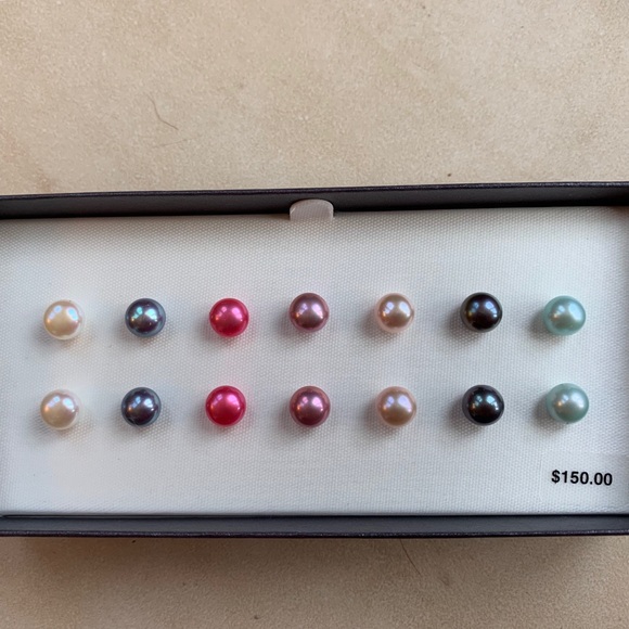 Jewelry - Stainless Steel Freshwater Pearl Earring Set Jewelry - Stainless Steel Freshwater Pearl Earring Set